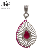 Load image into Gallery viewer, Ruby Royale Pendant Set
