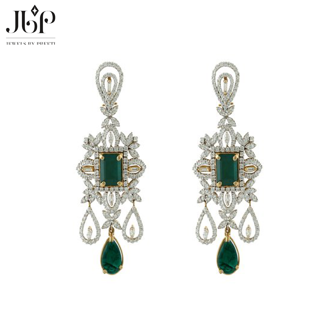 Emerald Dazzle Earrings